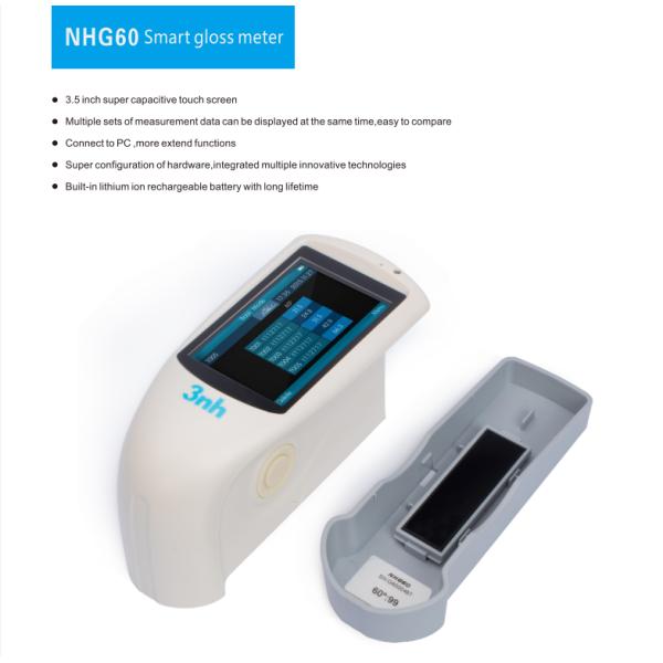 3nh NHG60 Portable Touch Screen Glossmeter 60 Degree Wide Usage for Testing Equipment