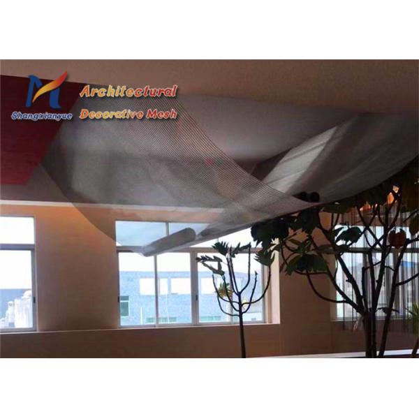 Ss 201 Architectural Cable Mesh Decorative Cambered Ceilings Facades Exhibition Hall