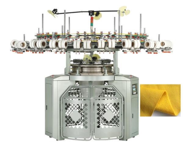 Quality 5.5KW Single Jersey Fleece Knitting Machine Three Thread Easy Operation for sale