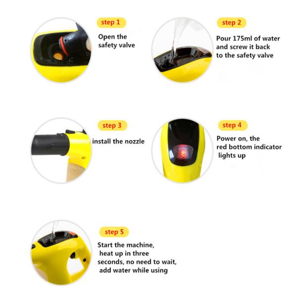 220V Household Mini 5s Quick Heat Steam High Pressure Cleaner Equipment CB-09A