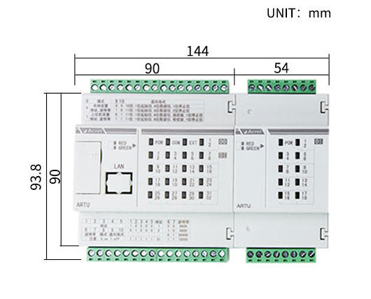 Acrel ARTU100-K16/CE Remote Terminal Units RJ45 Ethernet Interface High Performance Intelligent Distribution Components