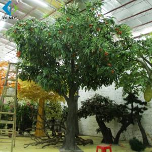 China 4m Height Artificial Fruit Tree , Lychee Fruit Tree With Fiberglass Trunk wholesale