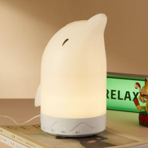 China Portable LED Night Light 100V - 240V Dolphin Table Lamp White With Music Function wholesale