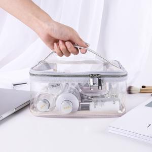 China OEM Embroidery Logo Recycle Clear PVC Cosmetic Bag wholesale