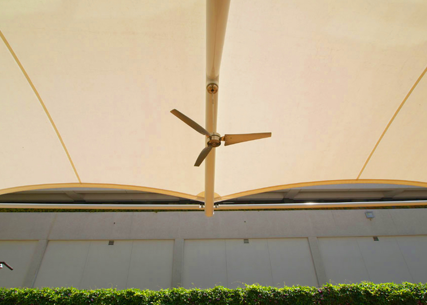 Sunshade Car Park Tensile Membrane Structure with PTFE Coating