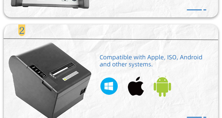 2023 80mm Wifi Usb Pos Thermal Printer Maximum roll diameter 80mm Color Print Speed no