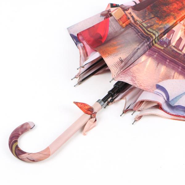 Digital Print Printing Ladies Windproof Umbrella For Girls Manual Open