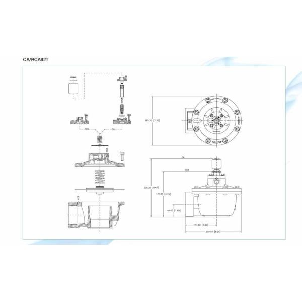 GOYEN Electromagnetic Pulse Valve CA62T 2 1/2 Right Angle Type Suitable Diaphragm K5004 K5000