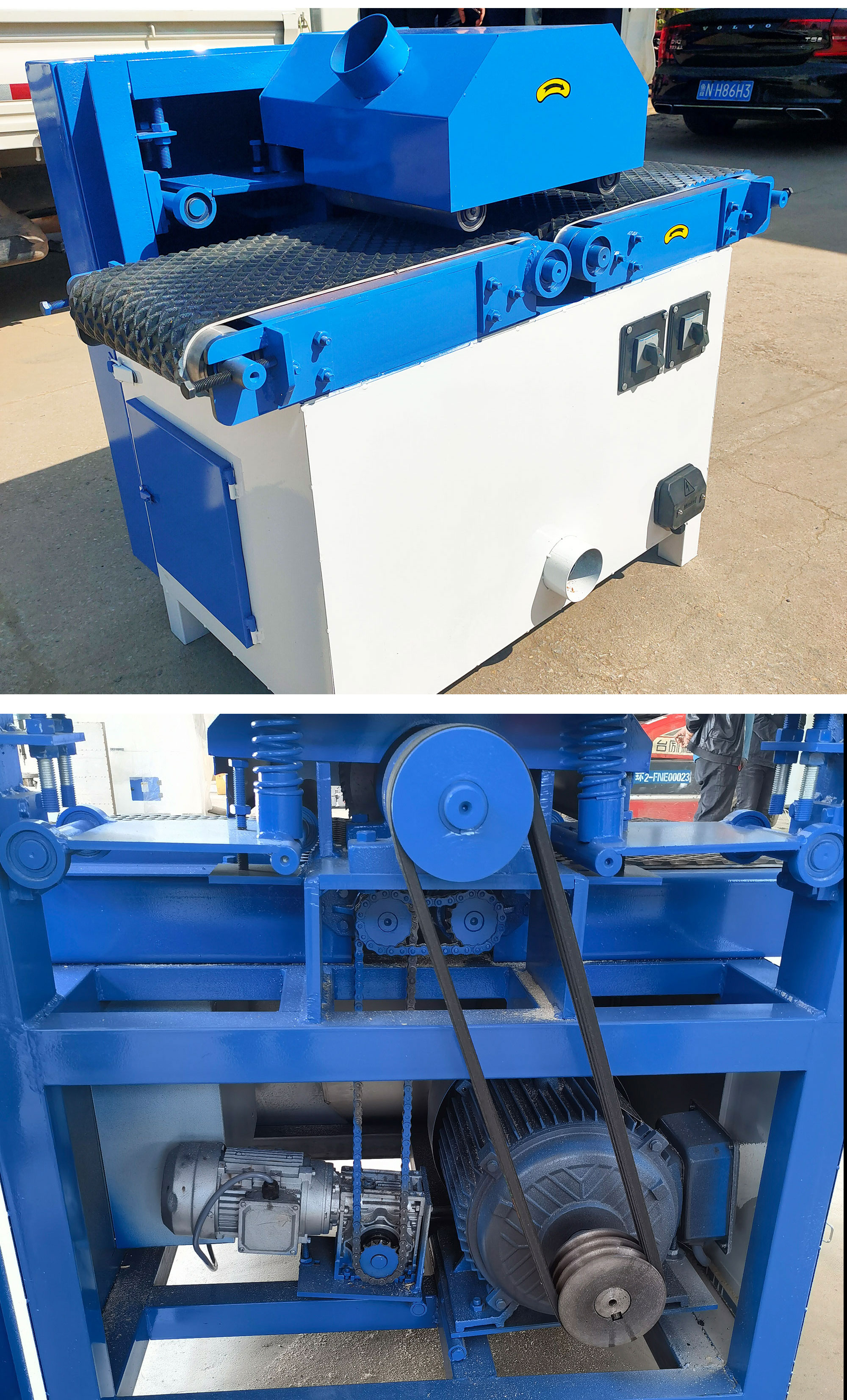 Multi Blade Rip Saw Machine for Horizontal Circular Cutting in Building Material Shops
