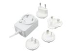 Compact AC Adapter with Multiple Plug Compatibility Lightweight Universal Power