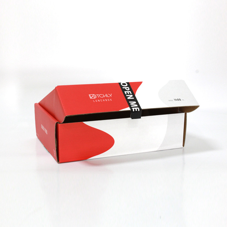 Custom Corrugated Boxes Custom logo design Pink rectangular mail box express parcel carto