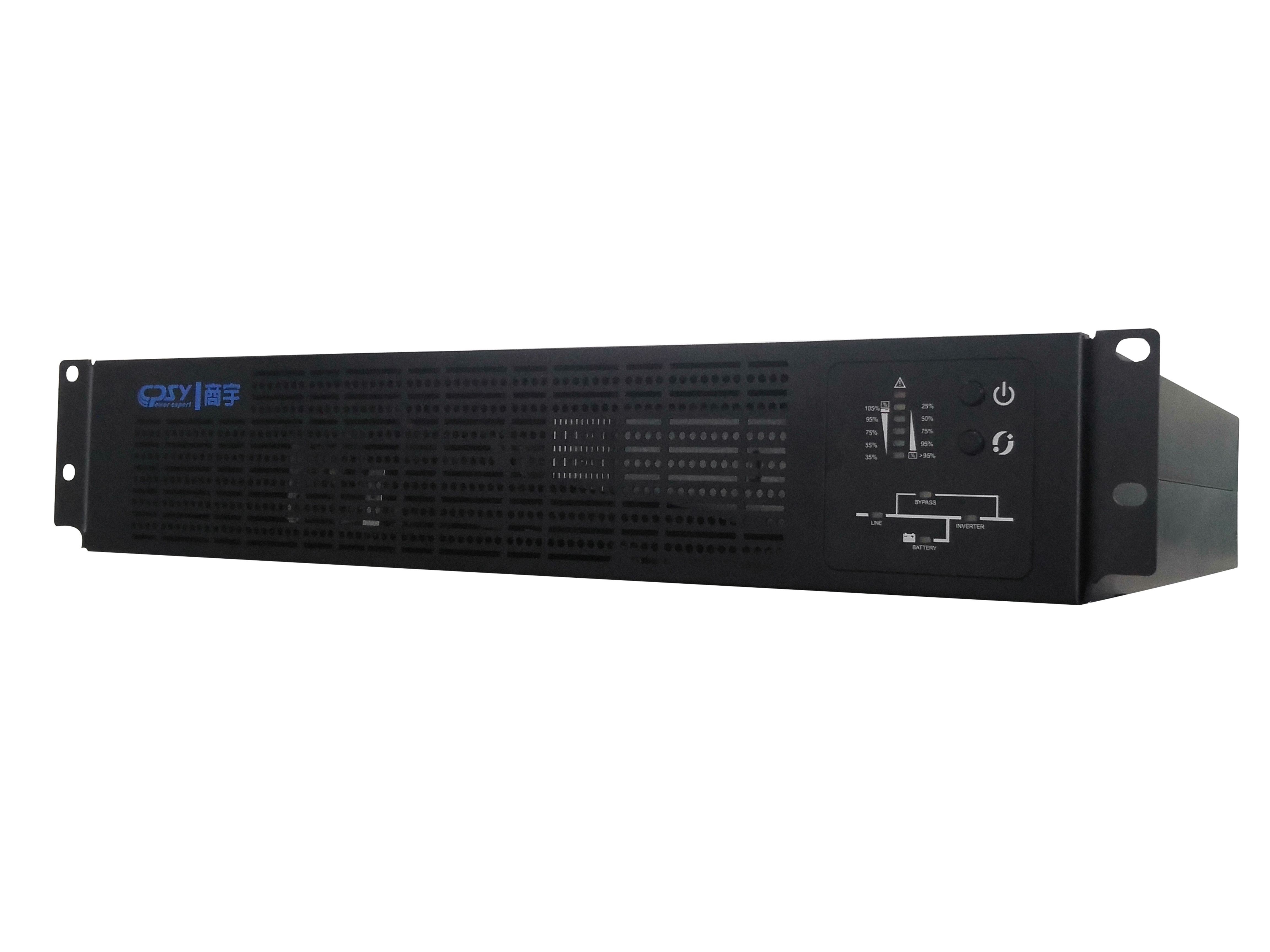 Data Center Rack Mounted Ups Systems 1kva Pure Sine Wave 12 Months Warranty