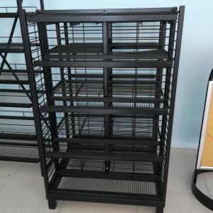 Shop Display Racks Commercial Supermarket Equipment Metal Material For Drinks