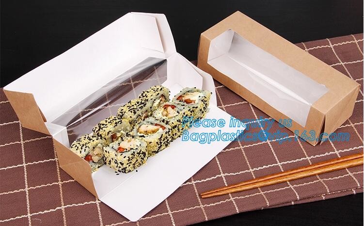 kraft paper sandwich box with window ,triangle sandwich box for packaging,Cardboard Box With Clear Window Burger Sandwic