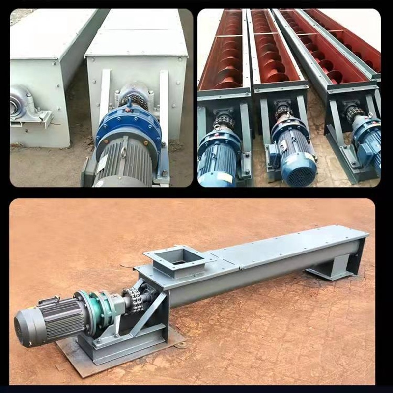 OEM Custom Automatic Horizontal Linear Vibrating Powder Feeder Conveyor Screw Auger Conveyor