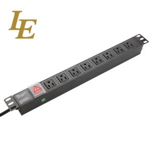 China 19 Inch USA Horizontal Vertical Installation125V 50/60Hz 15A Distribution Unit For Network Server Racks wholesale