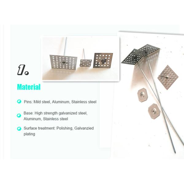 HVAC System Fitting Glass Wool Aluminium Perforated Base Insulation Hangers