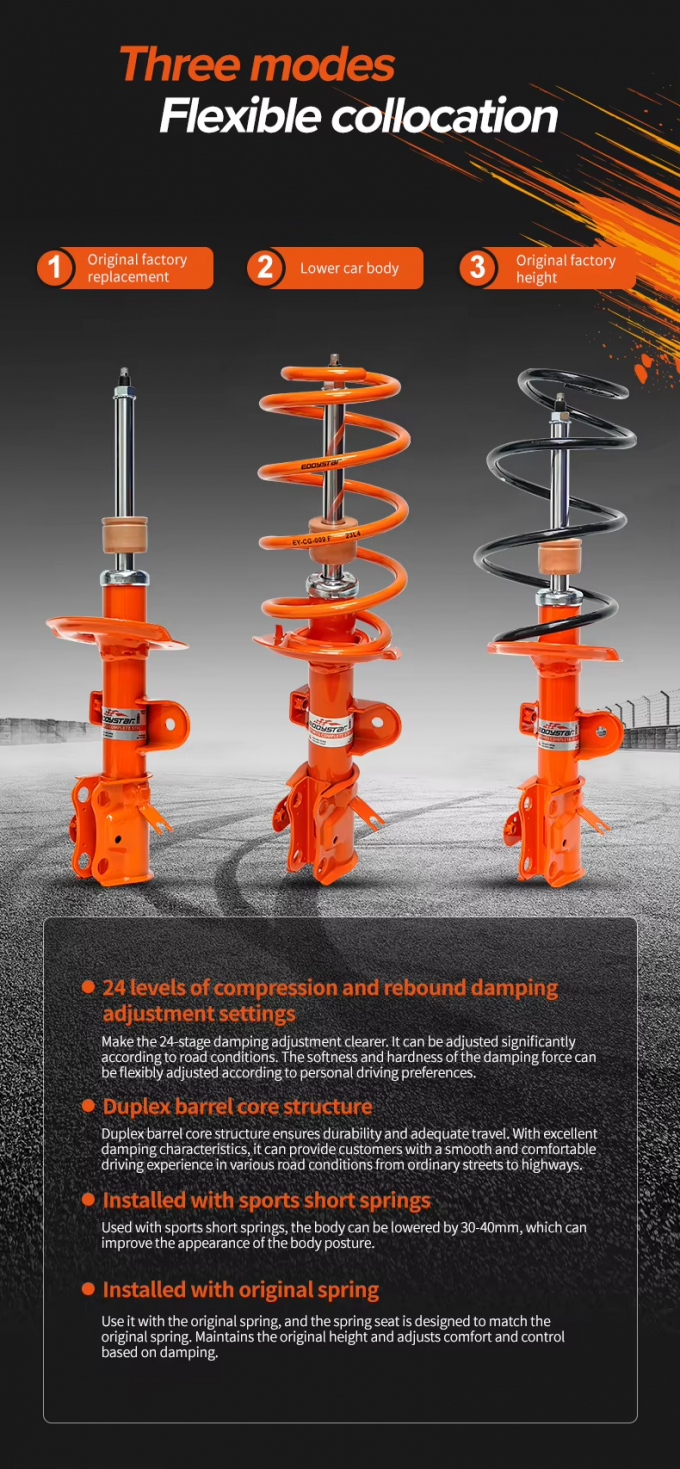 High Precision Handling Adjustable Shocks And Struts Anti Corrosion For BMW 3 2