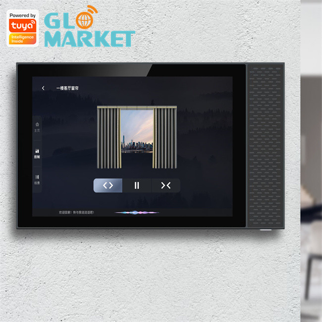 Multifunction Smart Home Panel Music Scene Touch Screen Tuya Zigbee Gateway 7 Inch