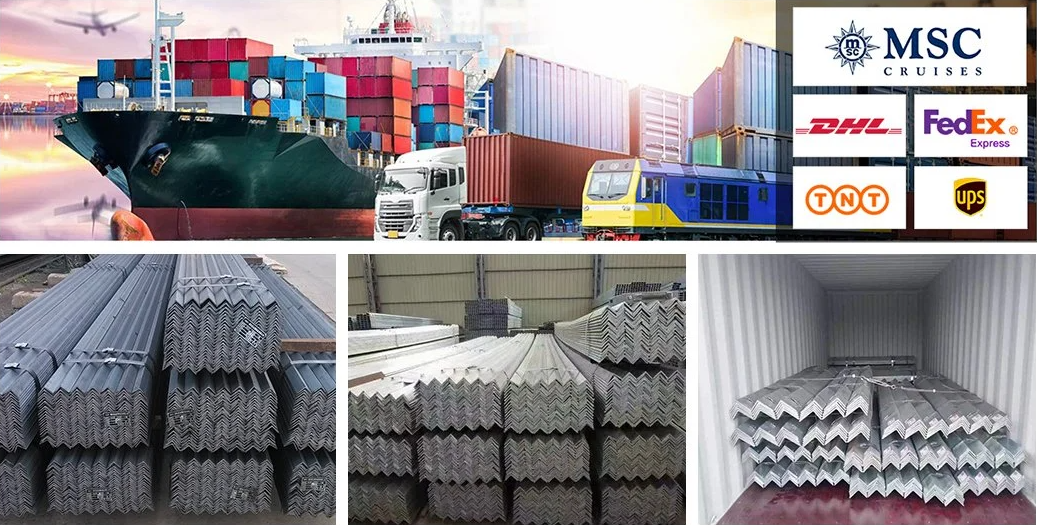 Low Carbon Steel Angle Steel for Building Structures 50*3mm Processing Service Cutting