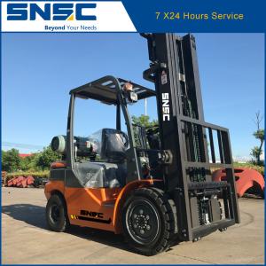 China 3.5tons 35 Propane Forklift with Isuzu / Mitsubishi Engine and Adjustable Cab Location wholesale