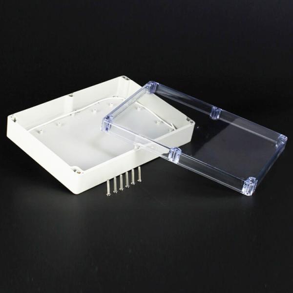 Sealed 263*182*60mm Ip65 Plastic Enclosures With Clear Lid