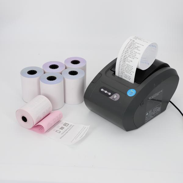 Quality 45-80gsm Jumbo Continuous Thermal Label Roll For ATM / POS Machine for sale