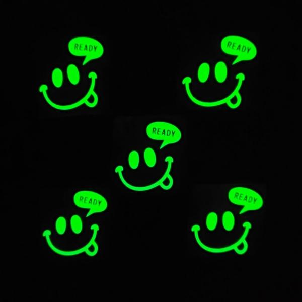 Quality Custom Fluorescent Glow In The Dark Logo Heat Transfer Custom Labels For Clothings for sale