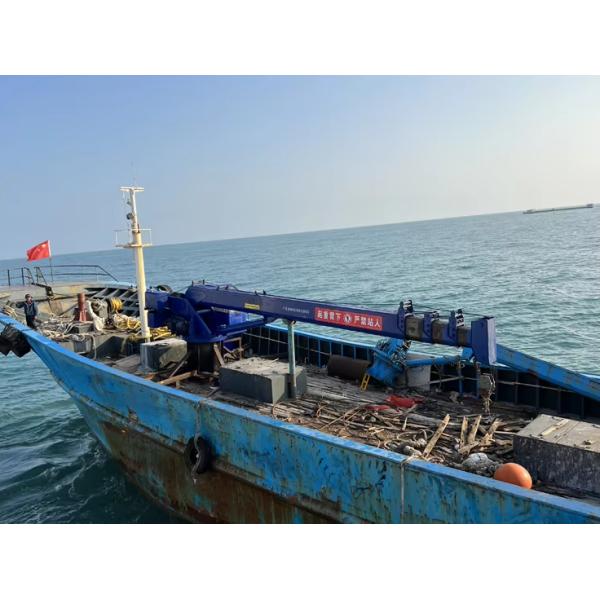 XDEM Floating Cranes Telescopic Boom Fixed Hydraulic Crane for Ships and Fishing Boats from Wharf