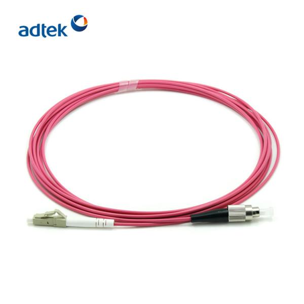 Quality FC LC / UPC Simplex 2.0mm OM4 LSZH Patch Cord For Optical fiber CAT5 Violet for sale