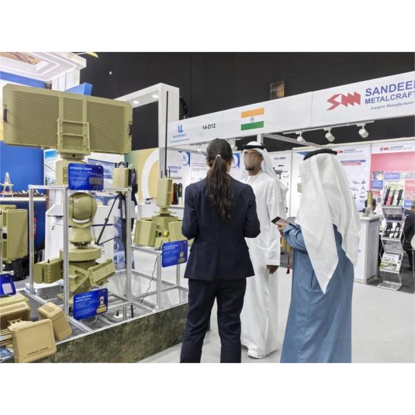 Two Dimensional Four Sided Active Phased Array Radar 15Km Detection Zone