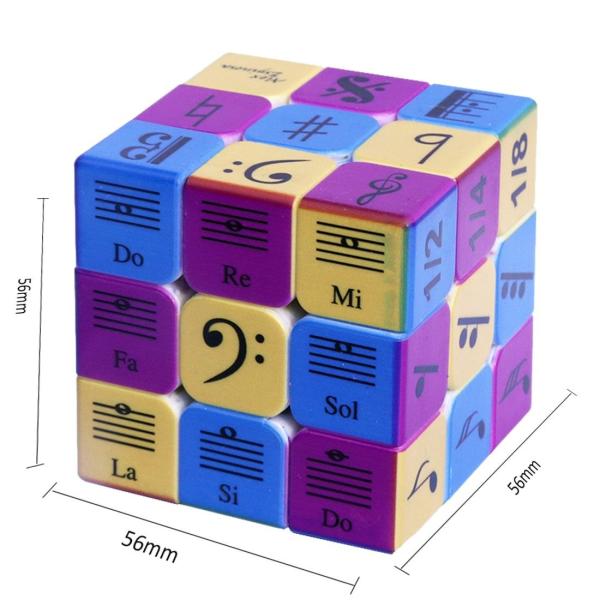 Quality Music Magnetic Speed Cube 3x3 Personalized Sticky Note Pattern UV Printing 0.81 Ounces for sale