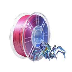 Red Yellow Blue Enhanced Toughness No Bubbles 3D Printer Silk Tri-Color PLA Plus Filament