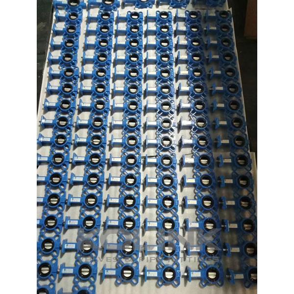 Cast Iron Wafer Butterfly Valve Class150 PN16 Resilient Seated