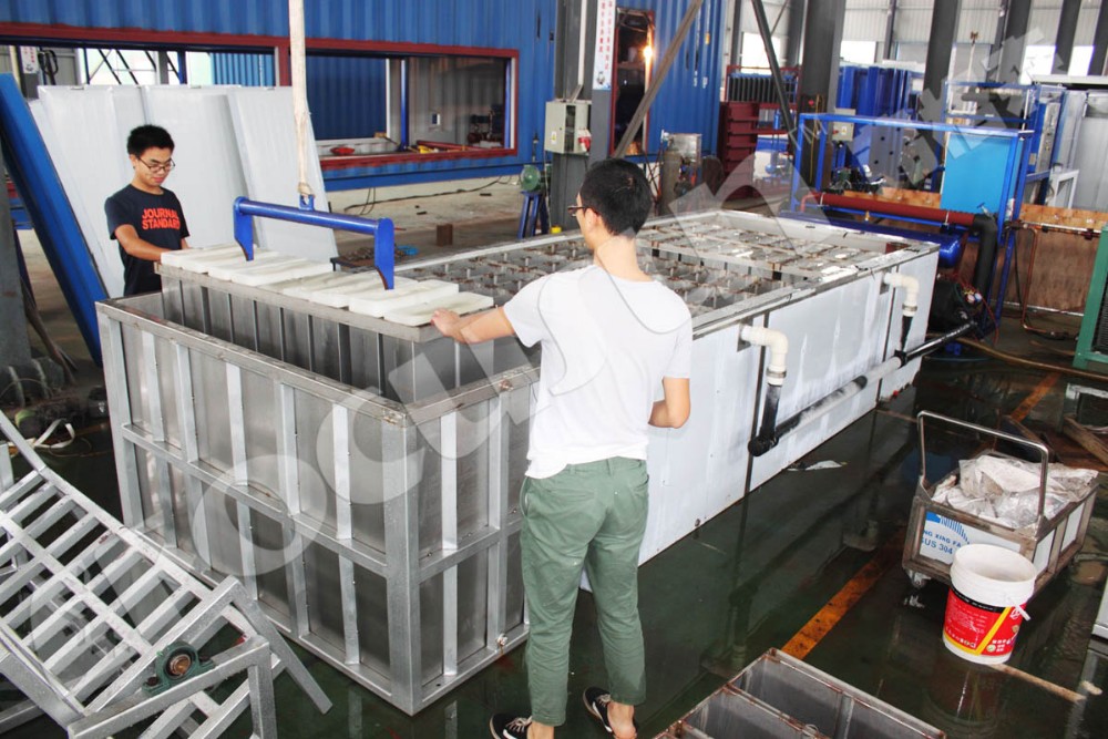 40ft Container Design Industrial Block Ice Making Machine for Maximum Ice Production