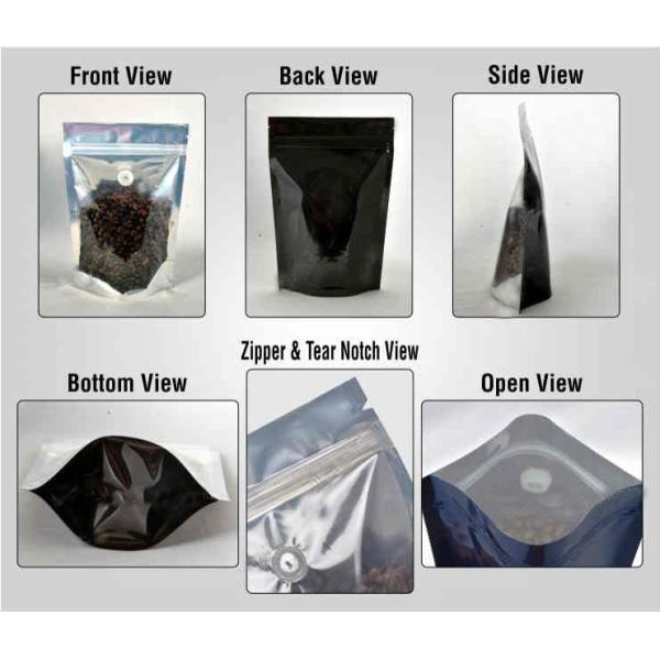 Stand Up Zipper Microwave Bags Custom Printing Biodegradable 120-180 Mic Thickness