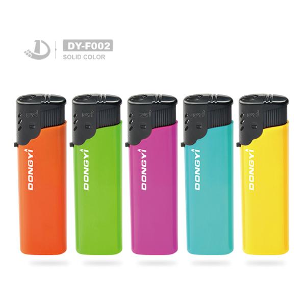 Plastic Thin Windproof Lighter ABS Customized Electronic Style