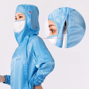 Autoclavable Cleanroom Anti Static Garments ESD Dust Proof Clothing