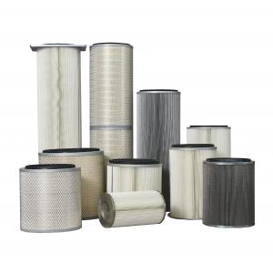 Buy cheap HV Material Synthetic Filter Cartridge Element For Dust Collector from wholesalers