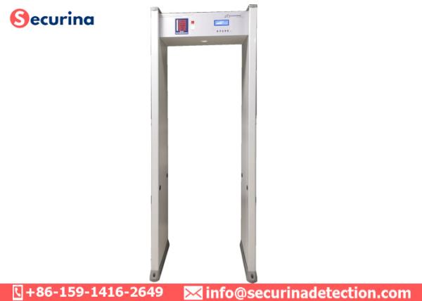 4inch LCD Screen Metal Walk Through Security Detector 6 Zones 200 Sensitivity