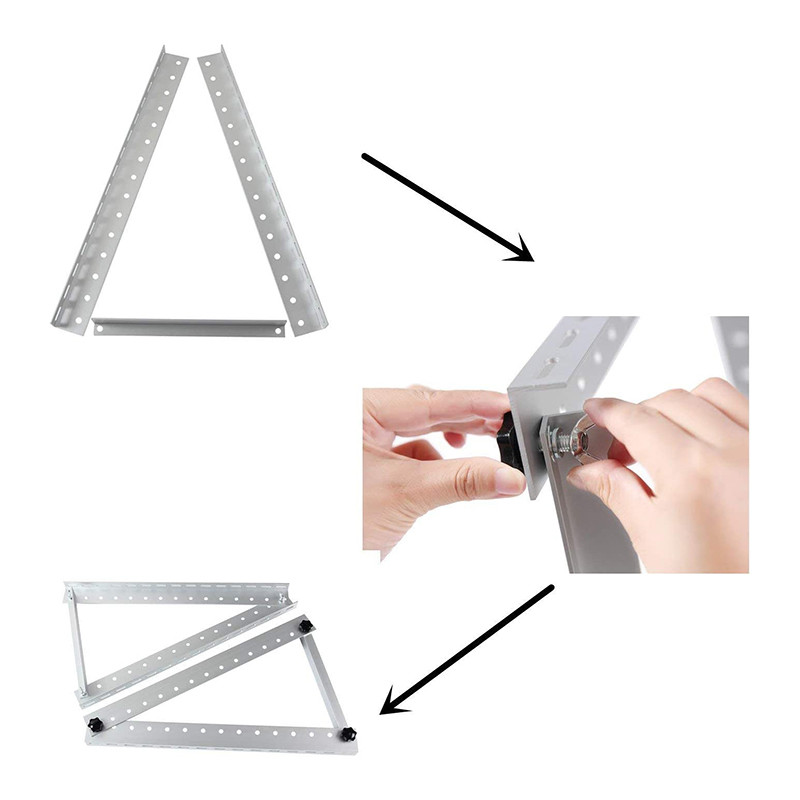 Secure Solar PV Roof Brackets Solar Panel Mounting Brackets Flat Roof