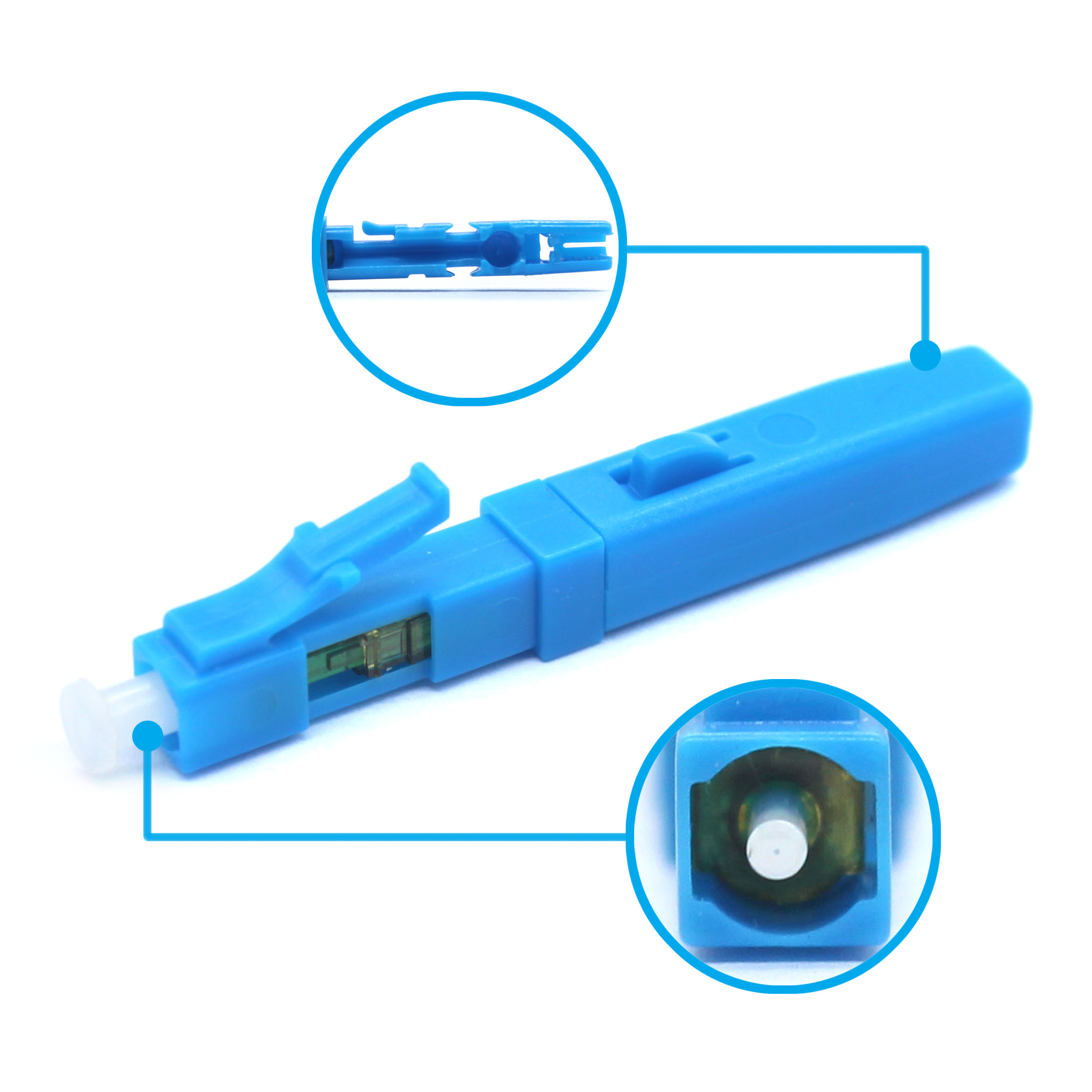FTTH FTTxFTTB Network SC/UPC Optical Fiber Single Mode Fast Connector for Drop Cable