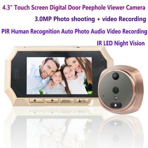China 4.3&quot; Digital Door Peephole Viewer Photo Video Camera Recorder Night Vision Door Eye Smart PIR Doorbell Intercom System wholesale