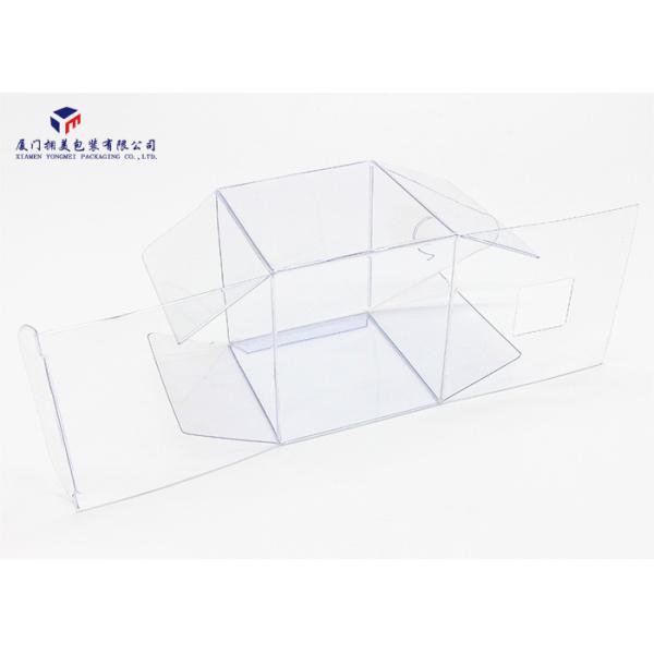 Rectangle Shape Clear Plastic Packaging PVC Boxes 7.2X7.2X6.2cm Eco Friendly