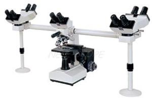 China Light Optical Multi View Microscope Objective Lens For Five Persons Observing wholesale