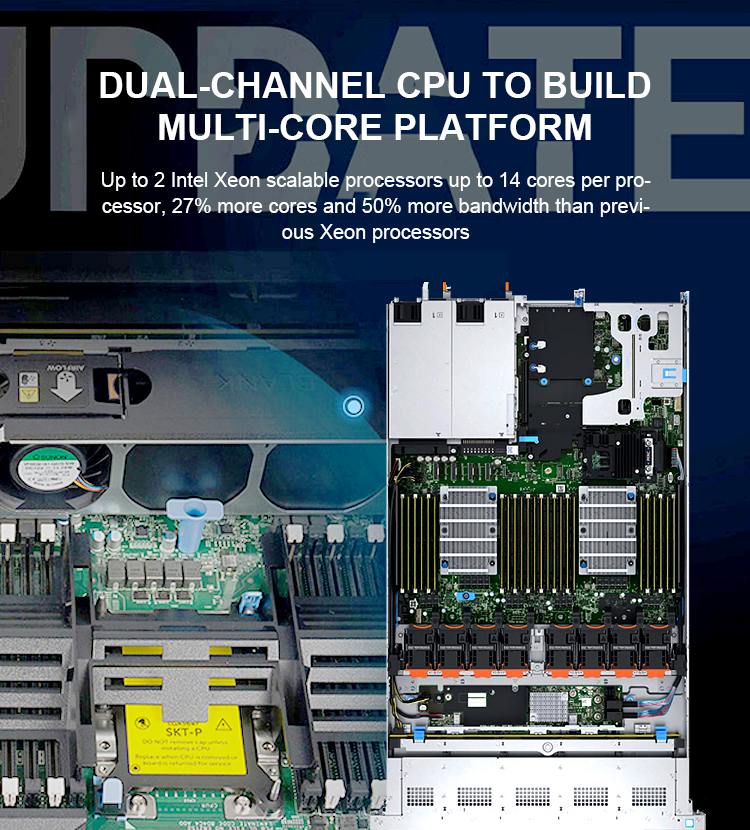 Dell Original PowerEdge Intel Xeon PlatinumOriginal New 4U server case R940 8 backplane