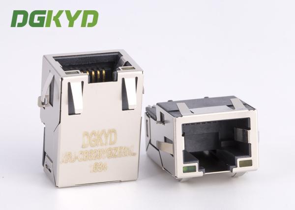Quality SMT Sinking Below PCB 1000BASE Integrated Magnetics Rj45 Network Jack For Gigabit Ethernet for sale