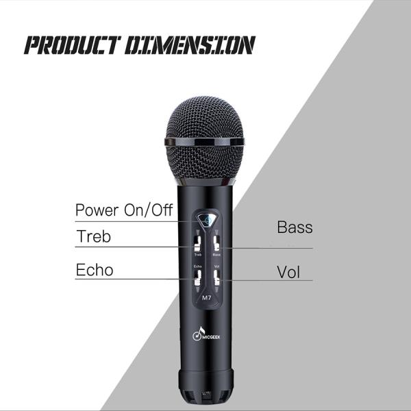 new arrival popular portable microphone M7 Karaoke speaker with bluetooth function