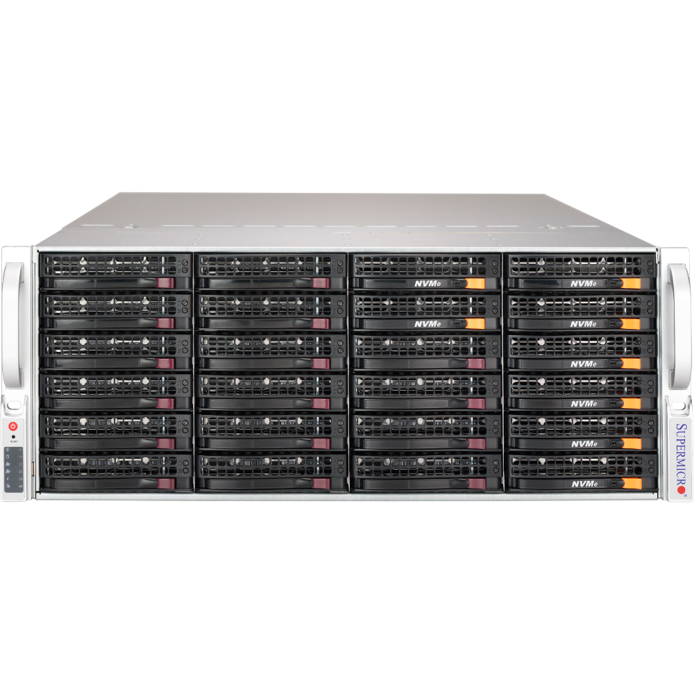 Stock Supermicro SuperServer SSG-631E-E1CR16L Storage Server With 1200W Power Supply