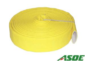 PU Lined Lay Flat Fire Hose Spun Polyester Yarn Multiple Size For Snow Making